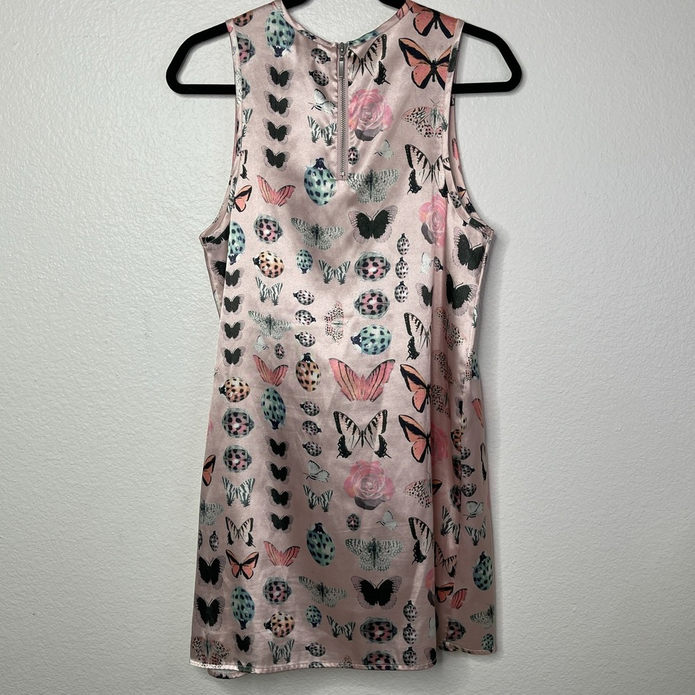 Urban Outfitters Kimchi Blue Butterfly Print Dress‎ Pink Size M Y2K Fairycore - Picture 12 of 15